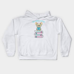 One more chapter, cute rabbit reading Kids Hoodie